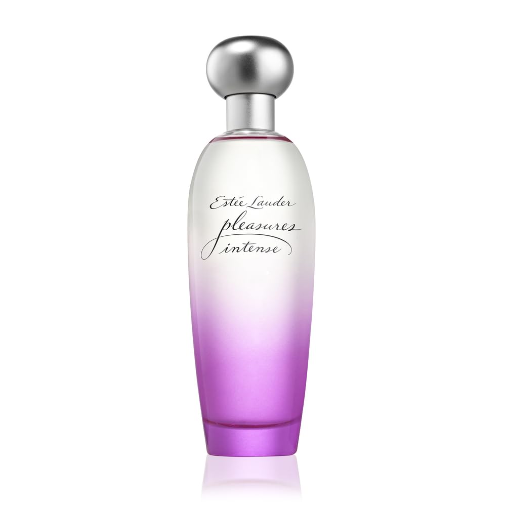 Estee Lauder Pleasures Intense bottle front for elegant evening wear.