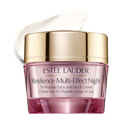 Estée Lauder Resilience Night Cream bottle delivering overnight hydration.