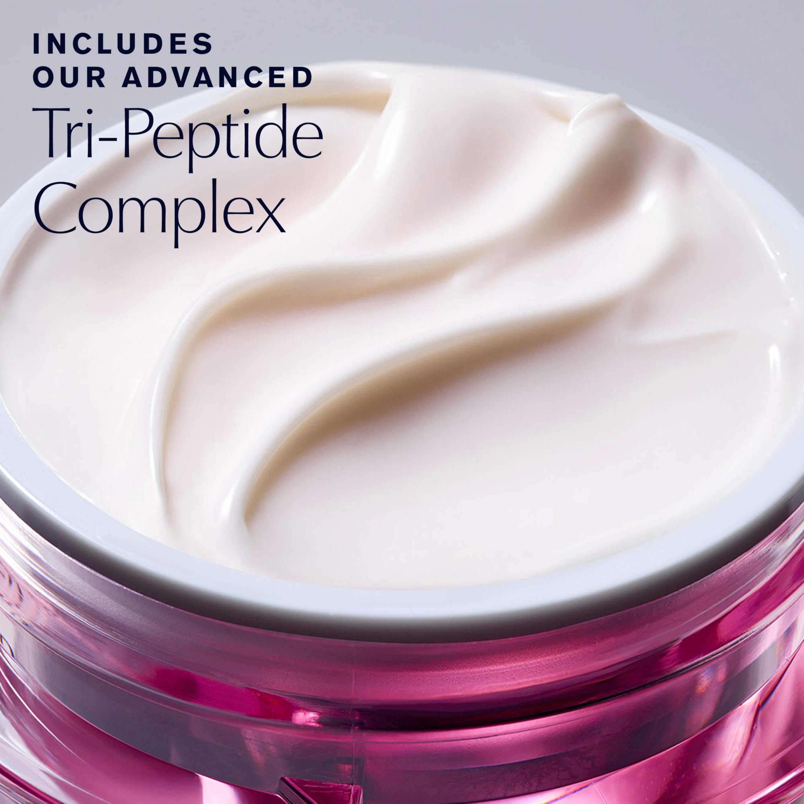 Estée Lauder Resilience Tri-Peptide texture close-up highlighting the formula's smooth consistency.