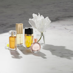 Estée Lauder Sensuous bottle side view, sleek silhouette with refined notes