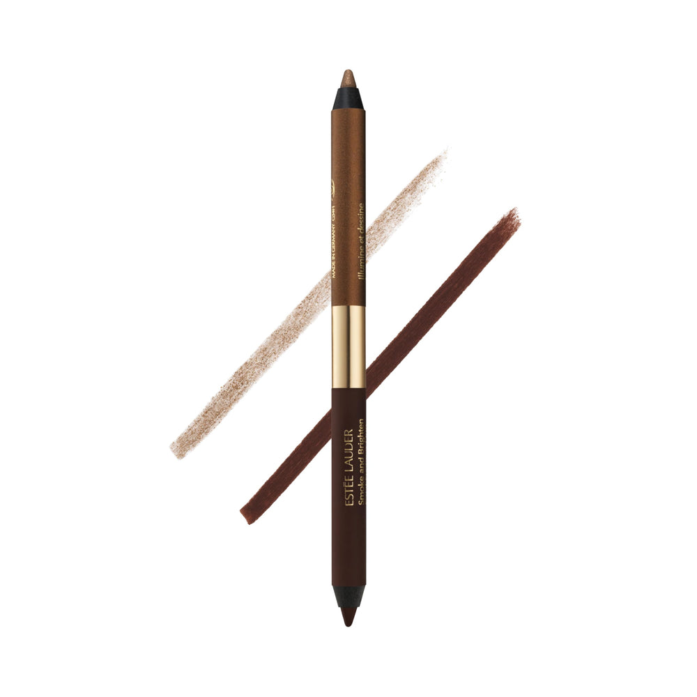 Estee Lauder Smoke & Brighten dual-ended kajal pencil case for versatile eye looks.