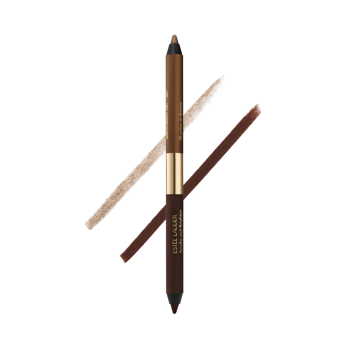 Estee Lauder Smoke & Brighten dual-ended kajal pencil case for versatile eye looks.