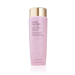 Estée Lauder Soft Clean Infusion bottle pour reveals instant hydration for dry skin.