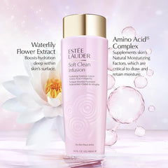 Estée Lauder Soft Clean Infusion texture closeup shows cushiony, soothing feel.