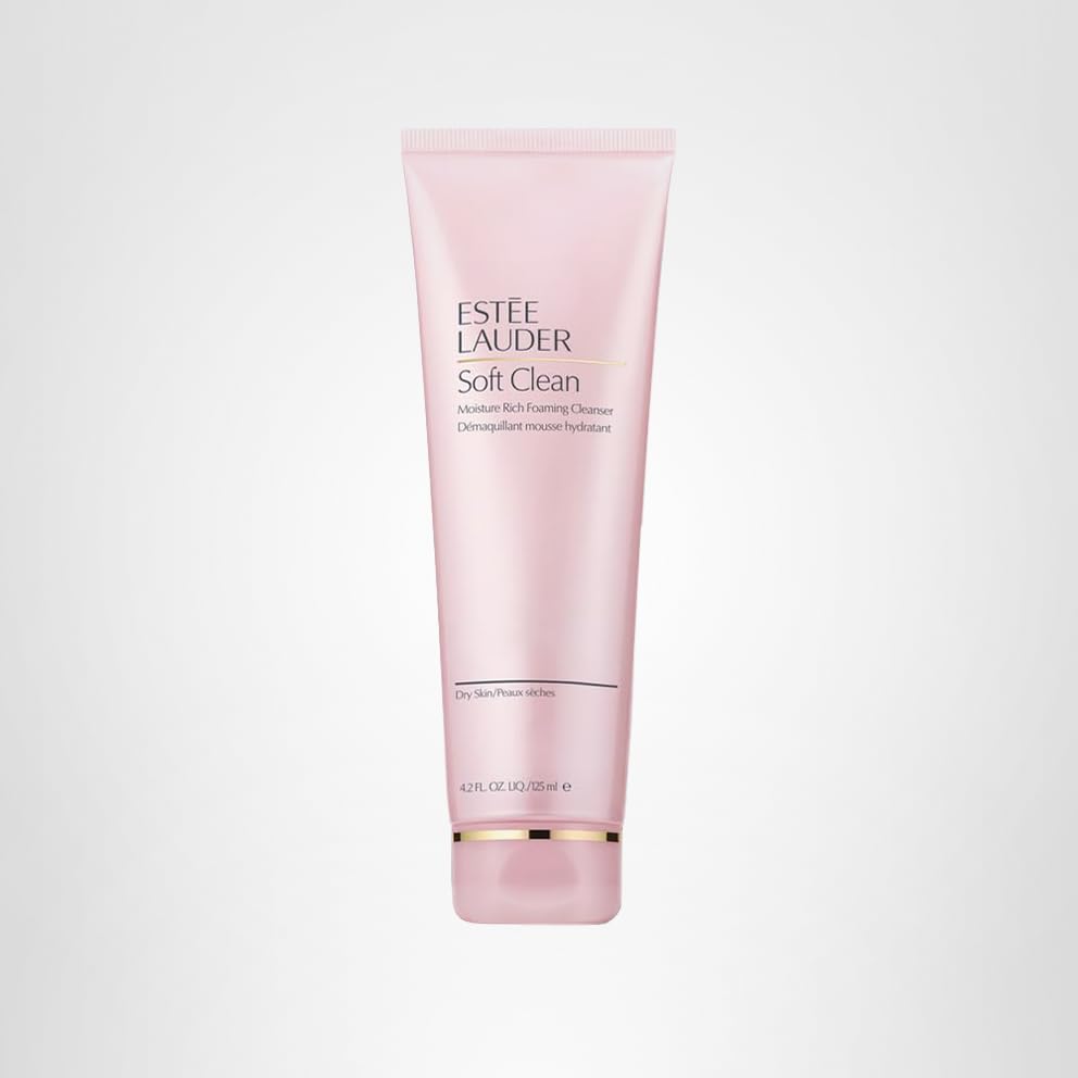 Estee Lauder Soft Clean packaging label shows premium skincare branding for daily use.