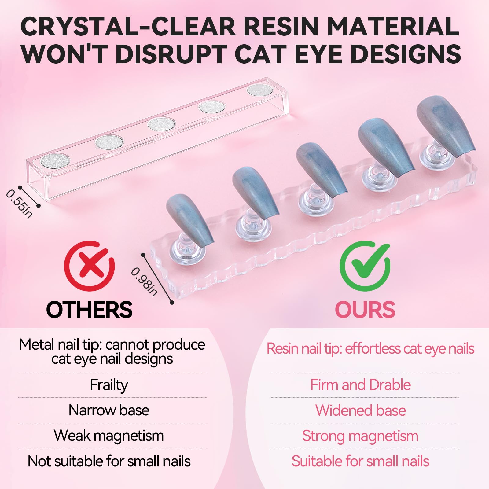 ESUOHYM professional nail art display for salon or DIY use