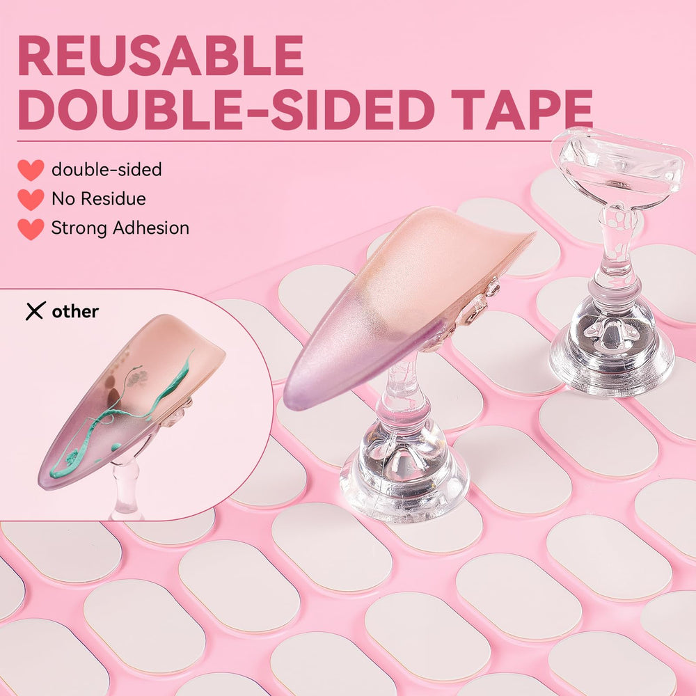 Strong magnets keep nail tips aligned while you design