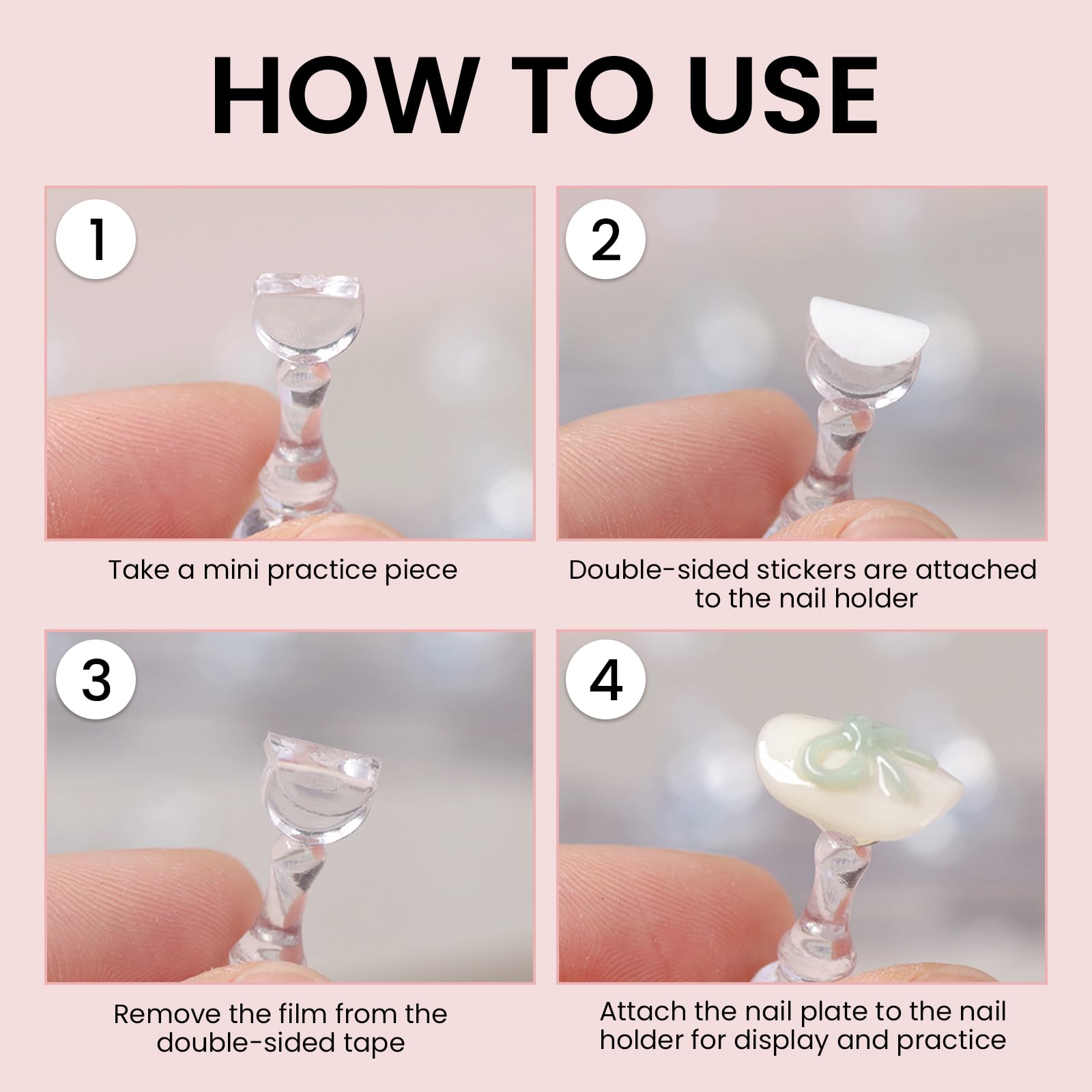 ESUOHYM wide base provides stability during intricate nail art