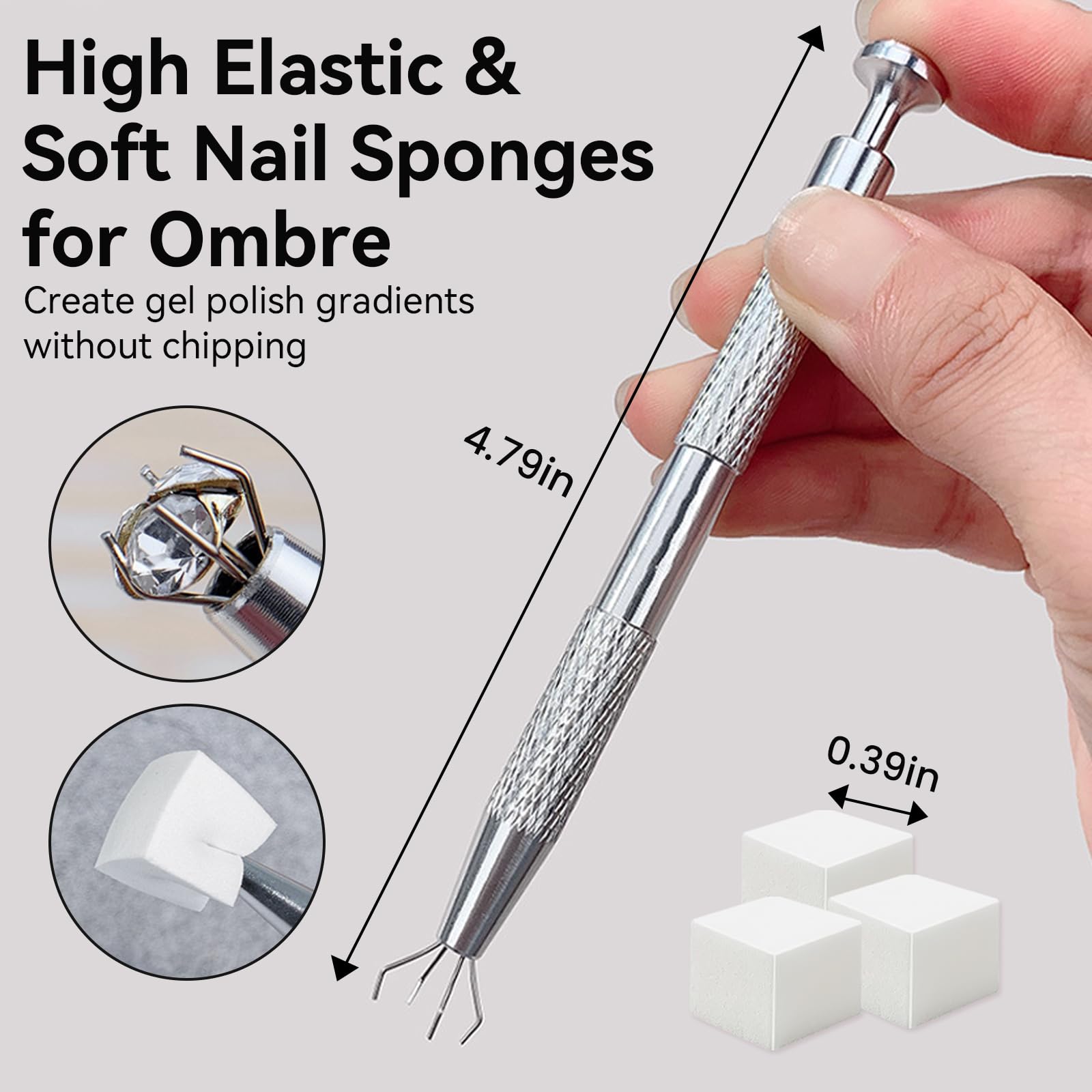 Esuohym transparent storage box keeps sponges organized and portable.