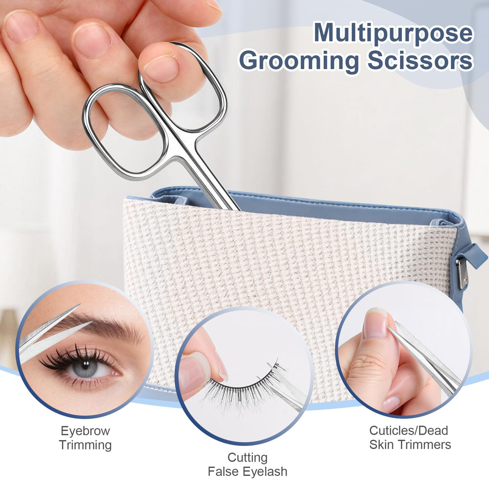 Travel-size ESVIENS Cuticle Scissors fit in small grooming kits.