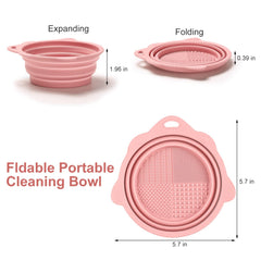 Etercycle brush cleaning pad helps remove makeup residue gently.