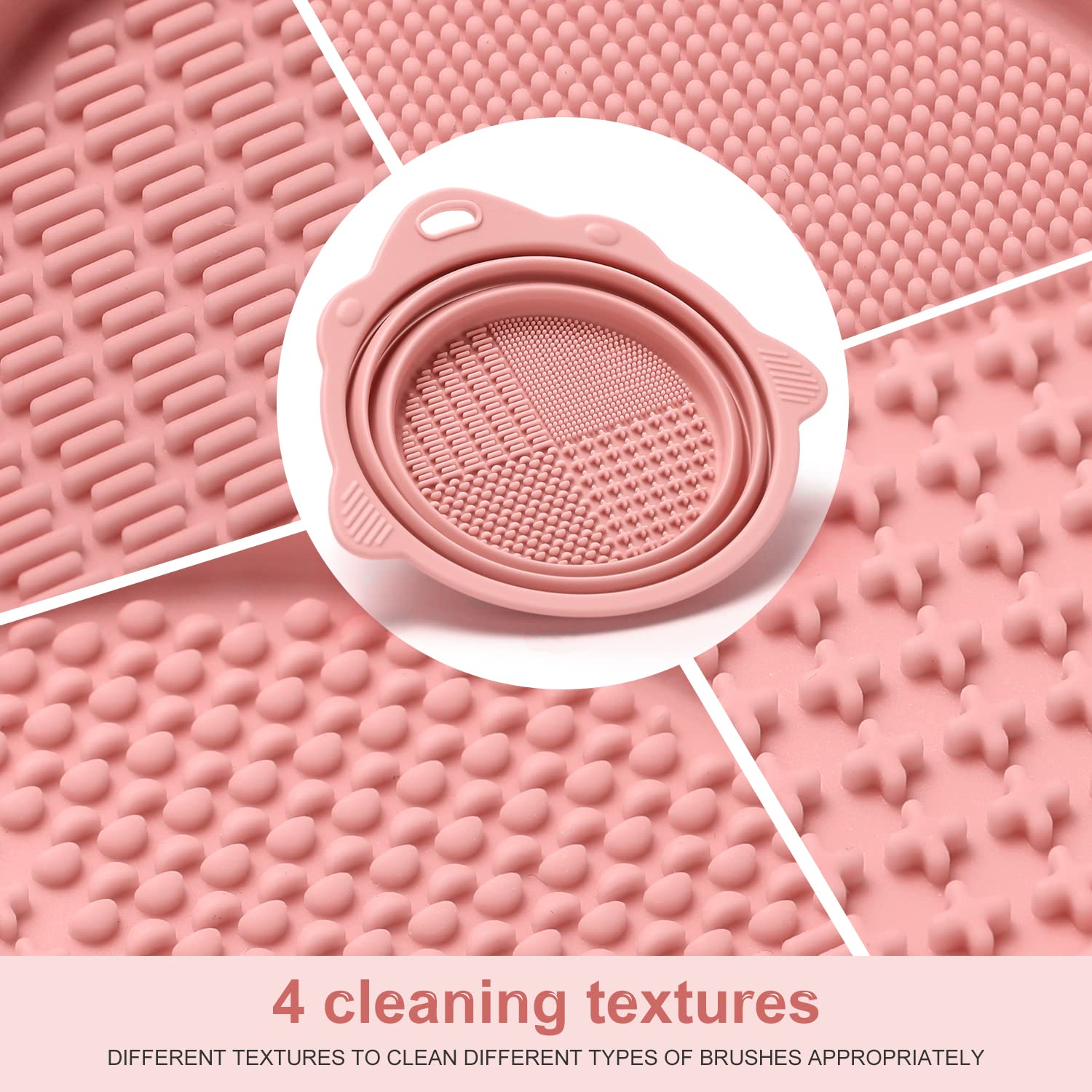 Etercycle cleaning scrubber with textured head for effective bristle cleaning.