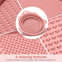 Etercycle cleaning scrubber with textured head for effective bristle cleaning.