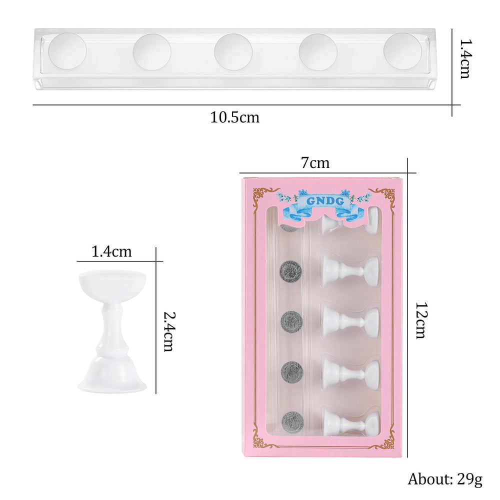Expositor de uñas Etercycle para demostraciones limpias y profesionales.