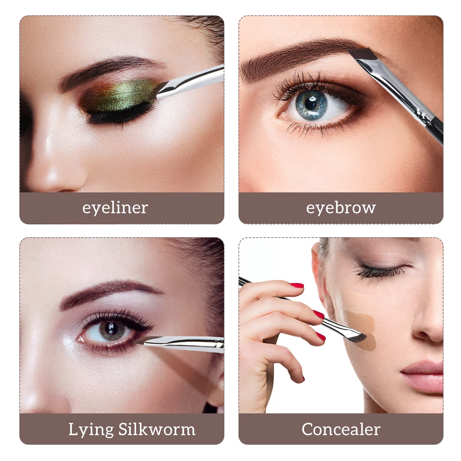Etercycle copper-tube brush: smooth application with reduced glare.