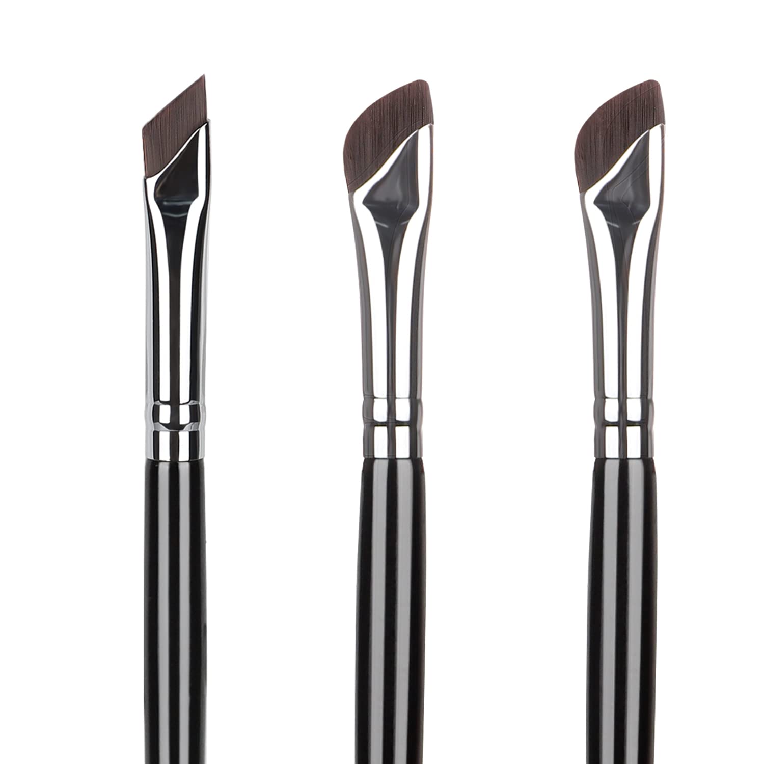 Etercycle Eyeliner Brush Set showing the three brushes for precise makeup.