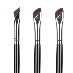 Etercycle Eyeliner Brush Set showing the three brushes for precise makeup.