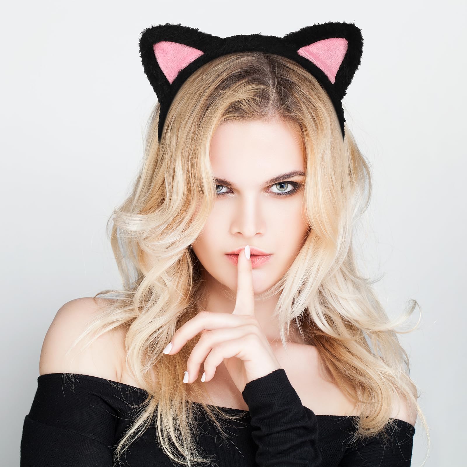 Etercycle diadema para fiestas y Halloween, estiliza el look felino