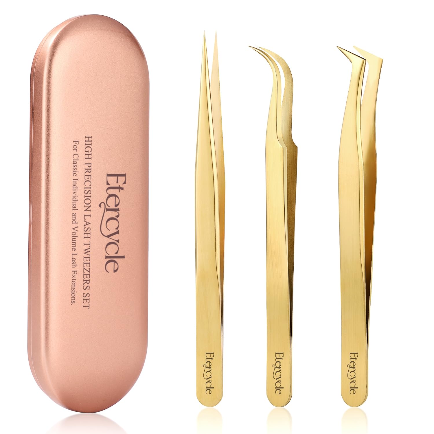 Etercycle straight-point lash tweezer for precise isolation during lash placement