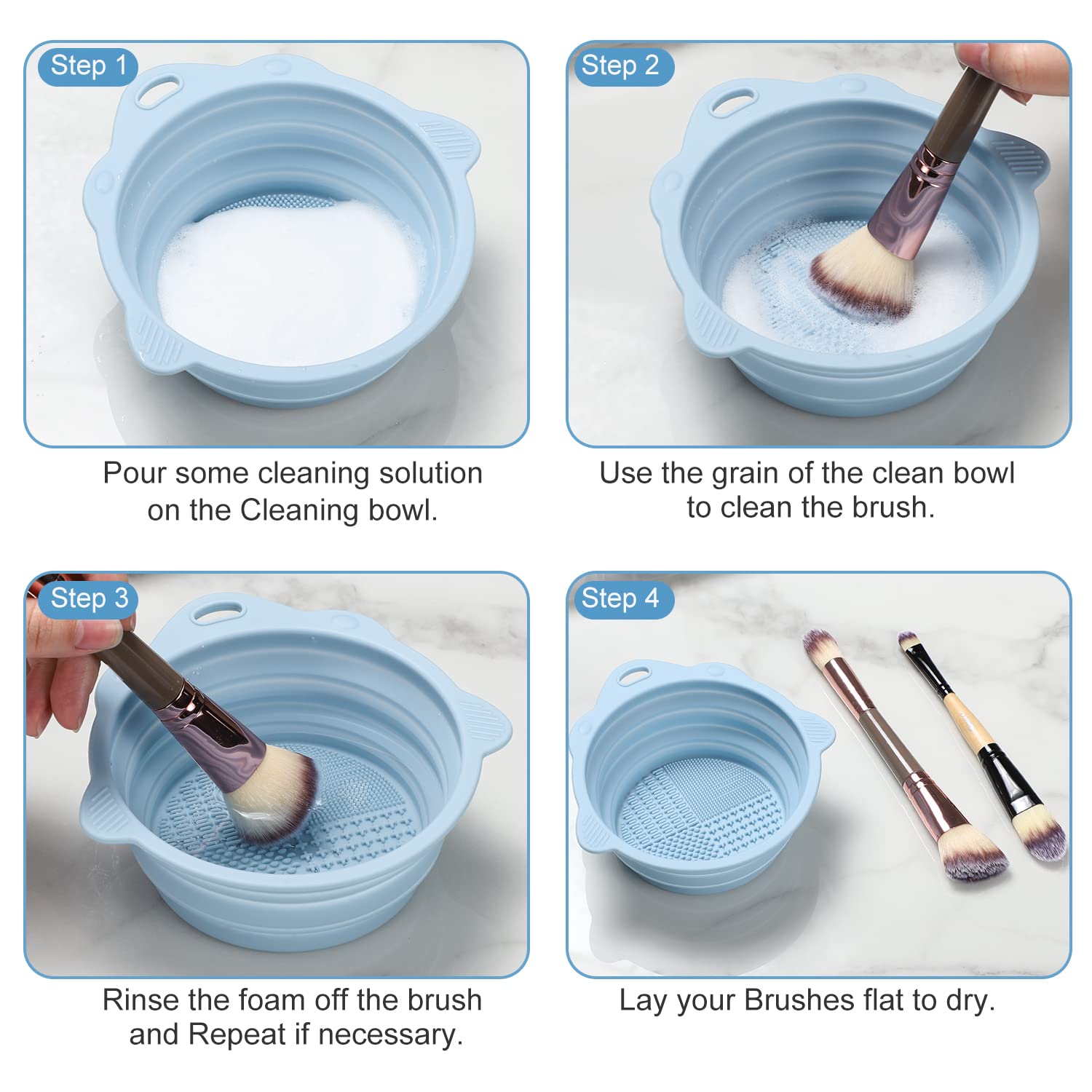 Etercycle hook holes enable fast drying and easy storage.