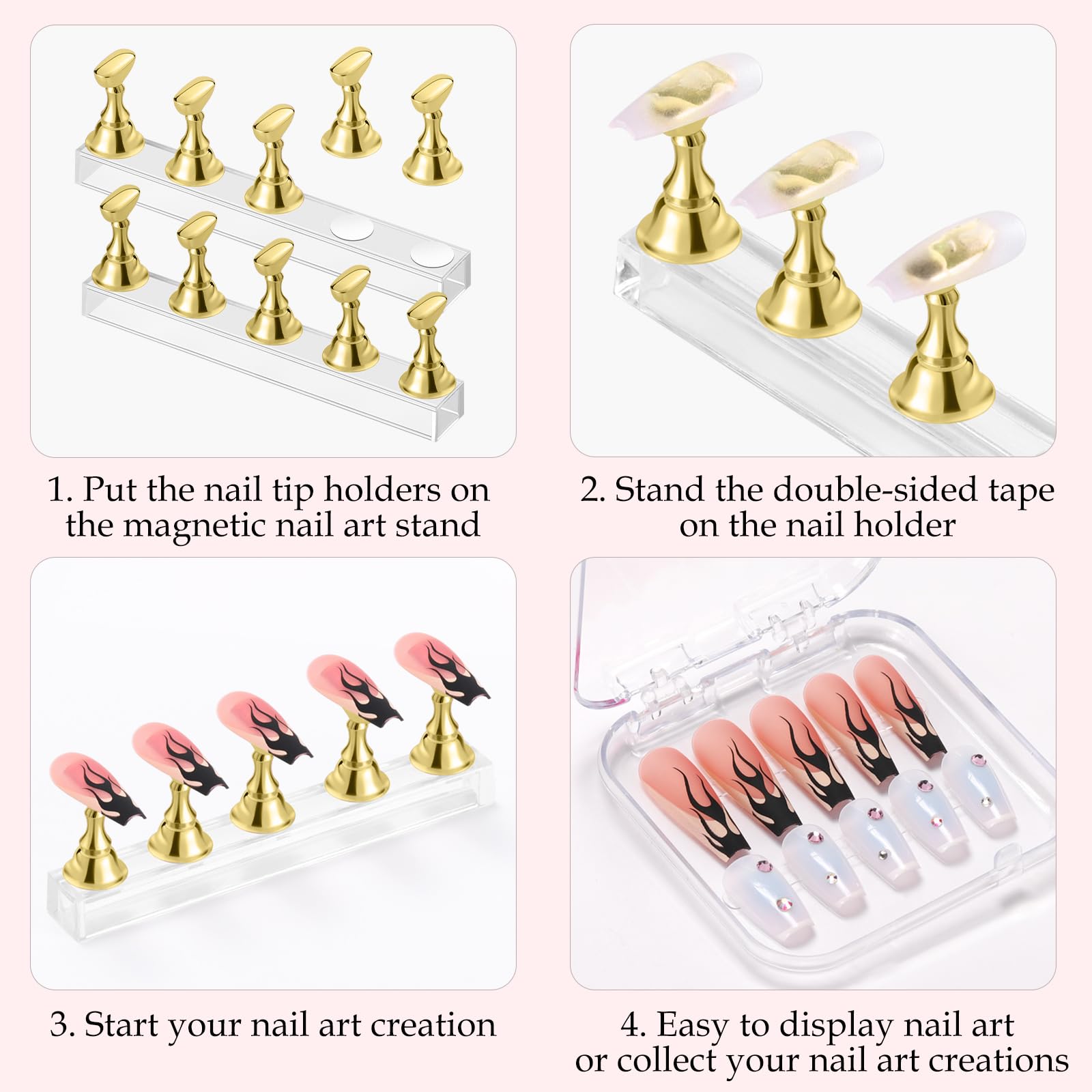 Etercycle nail exercisers tray helps organize practice tips and patterns