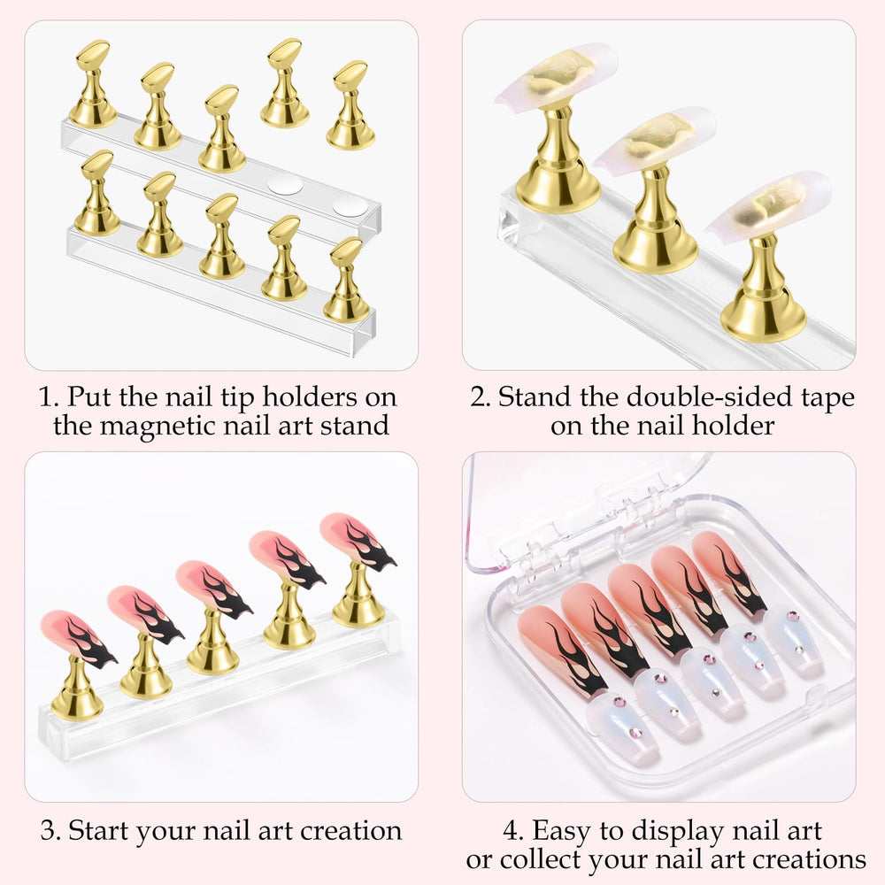 Etercycle nail exercisers tray helps organize practice tips and patterns