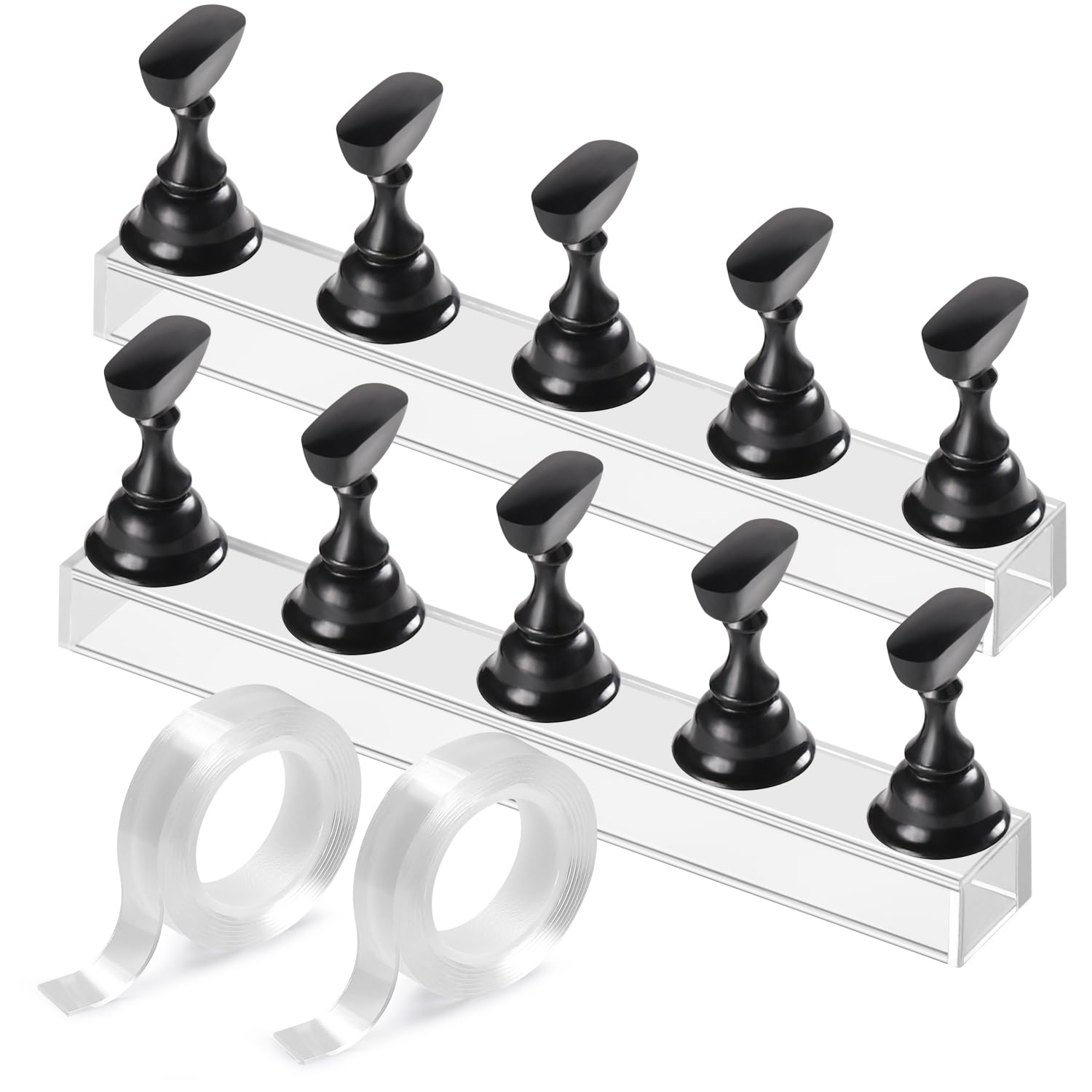 Etercycle nail stand base with magnets keeps practice nails steady
