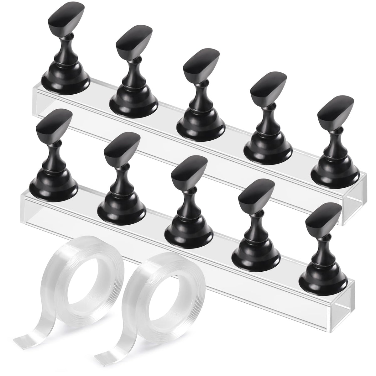 Etercycle nail stand base with magnets keeps practice nails steady