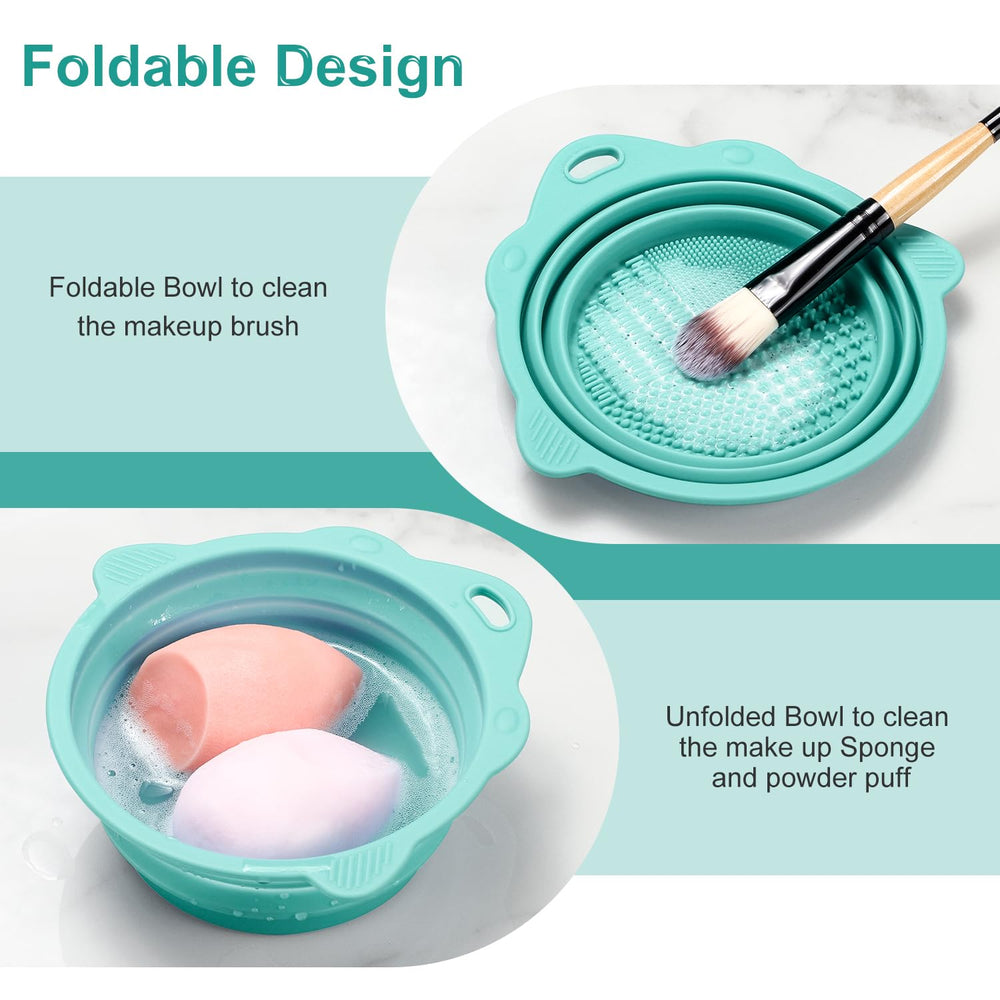 Etercycle silicone cleanser pad with texture for brushes and sponges