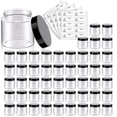 Eternal Moment 50-pack 2oz jar with lids, perfect for organizing samples.