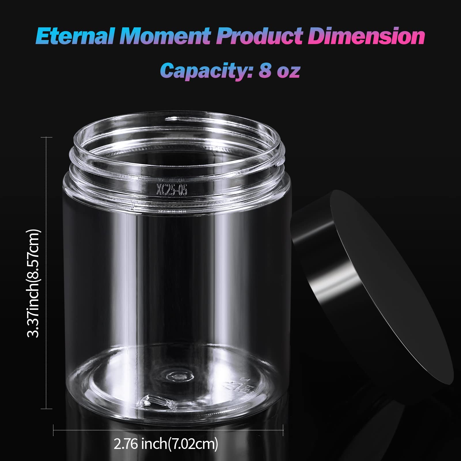 Eternal Moment airtight jar with foam liner preserves product quality during travel
