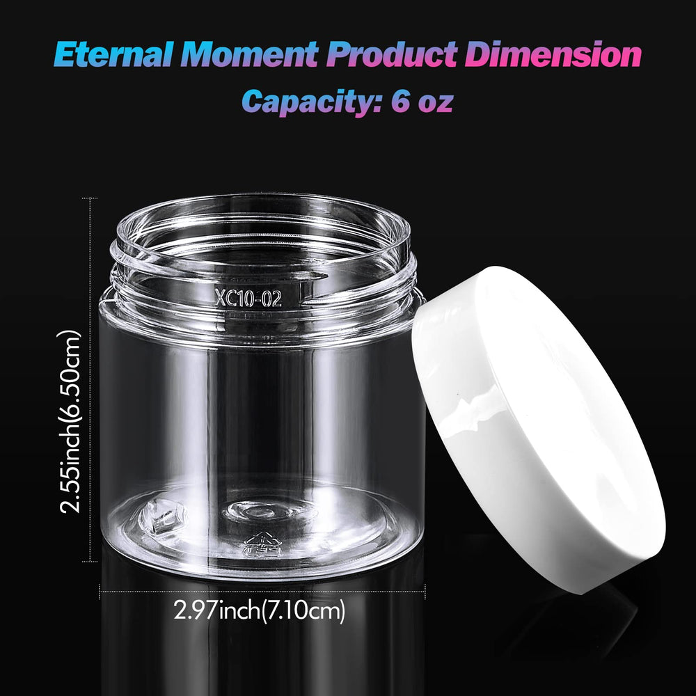 Eternal Moment jar with airtight screw-on lid ensures secure travel storage.