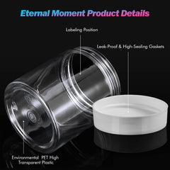 Eternal Moment clear-view jar lets contents be identified at a glance.