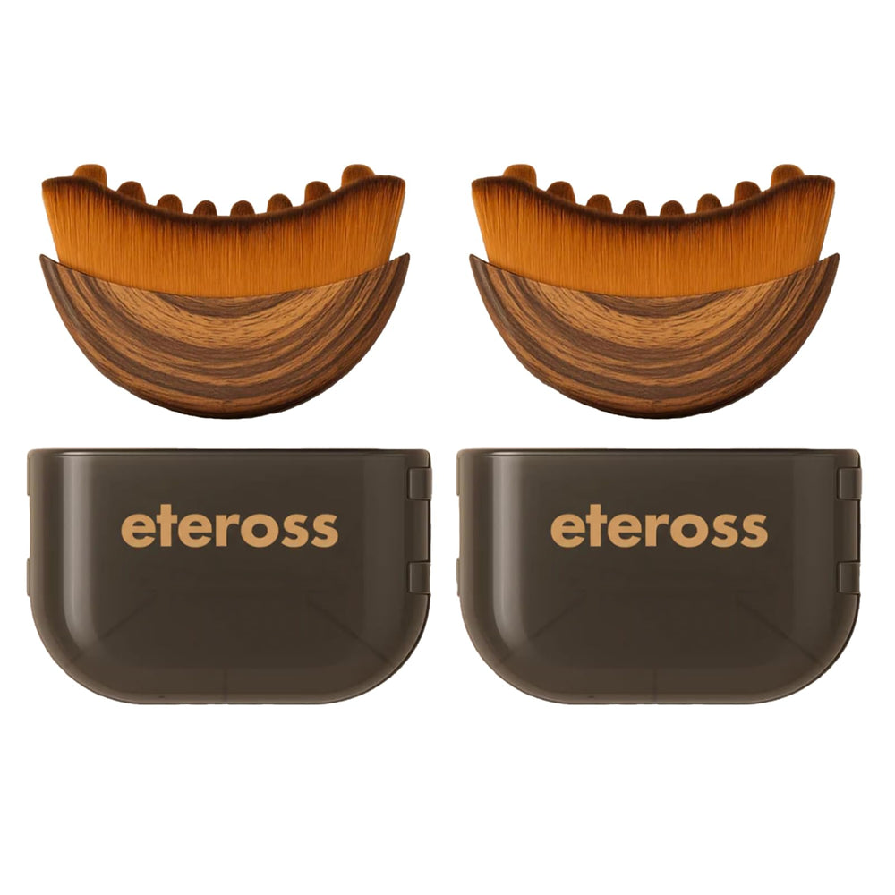 eteross LymphLift brush front view with dual-pack design for easy use.