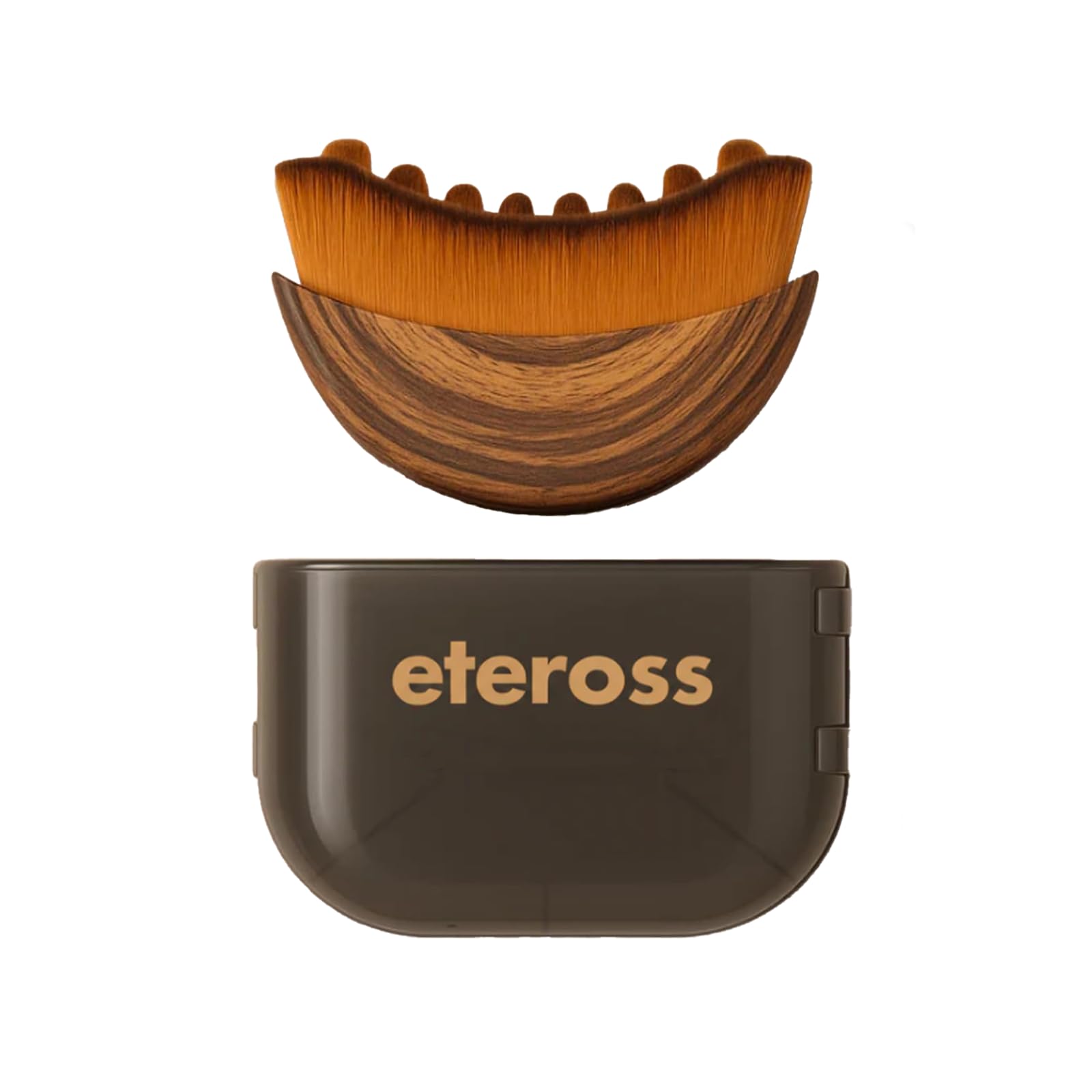 eteross LymphLift face brush close-up bristles show ultra-soft texture for gentle cleansing