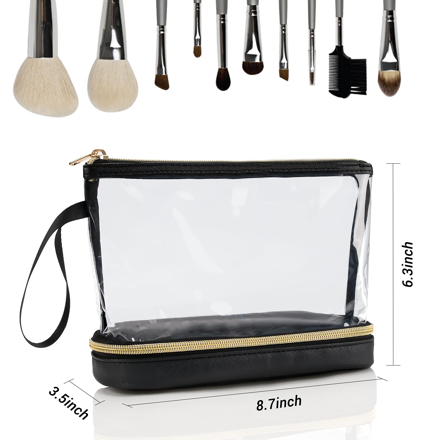 Ethereal waterproof pouch concept for travel with toiletries