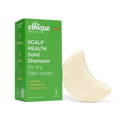 Ethique Barra Champú Salud del Cuero Cabelludo con avena, alivio suave para irritación capilar.