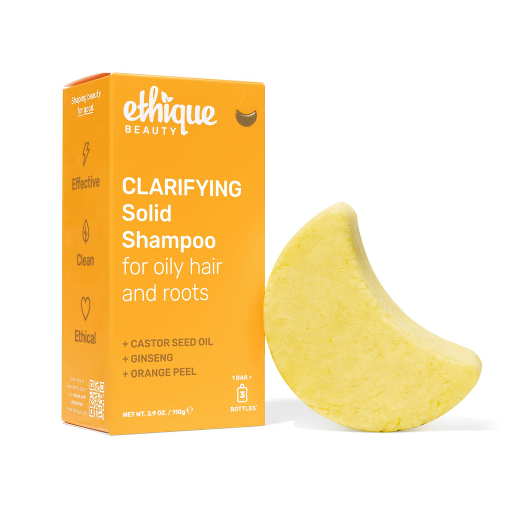 Ethique champú en barra aclarador para cabello graso con aceite de ricino, purifica y refresca.