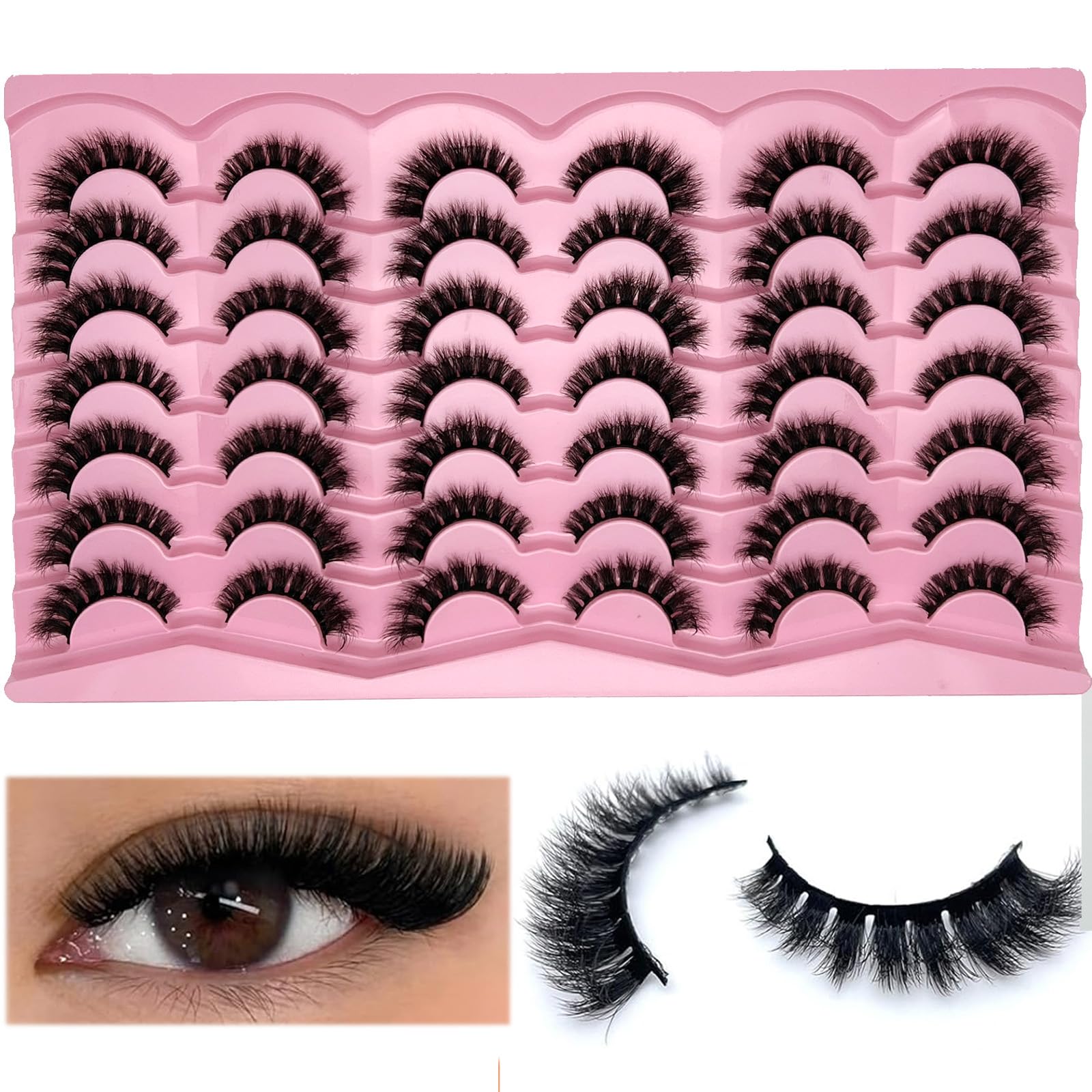 Etokdos 6D layered volume lashes deliver fullness without heaviness.