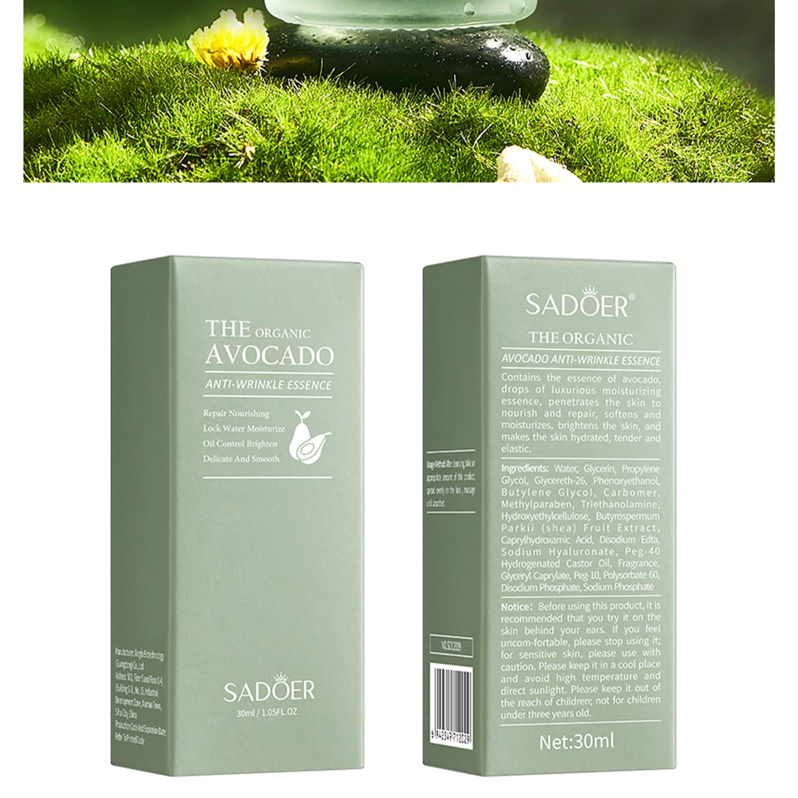 Etuanxi mascarillas faciales de aguacate para nutrición y brillo
