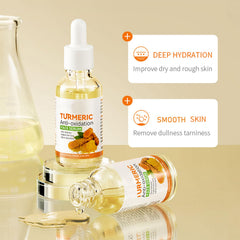 El suero facial de cúrcuma Etuanxi se absorbe rápido y aporta brillo natural.