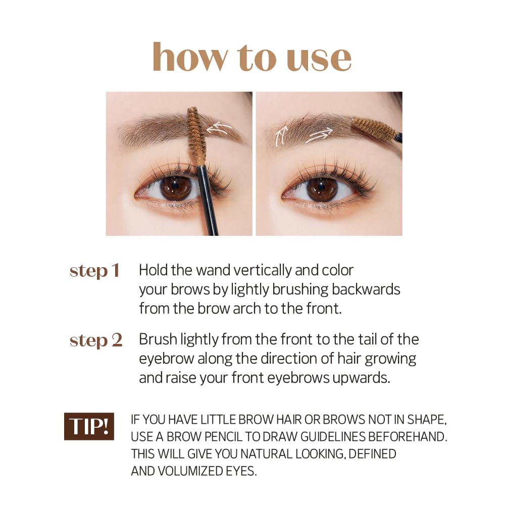 ETUDE Color My Brows: aplicación rápida para mañanas ocupadas.