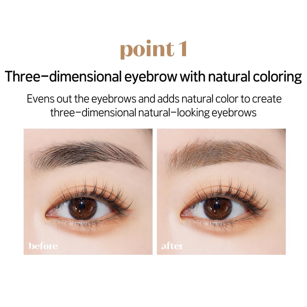 ETUDE Color My Brows: brillo saludable para cejas definidas.