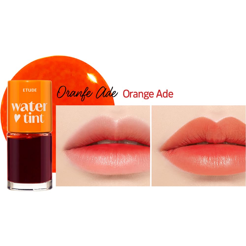 ETUDE Dear Darling Water Tint application close-up shows lightweight, non-sticky texture.