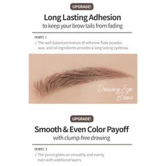 ETUDE Drawing Eye Brow punta triangular facilita trazos precisos