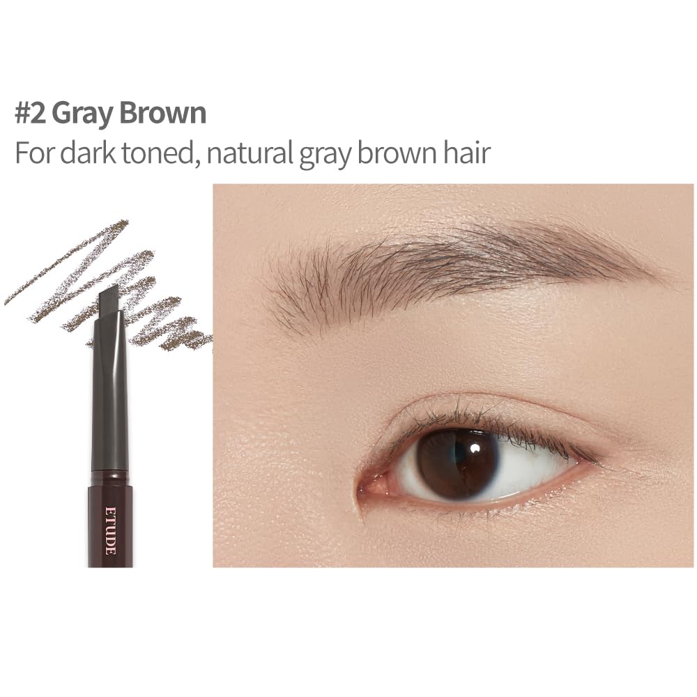 ETUDE Drawing Eye Brow tono gris marrón para un look versátil