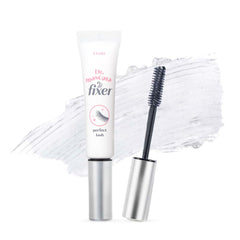 ETUDE Dr. Mascara Fixer aplica correctamente para fijar el rizo de pestañas todo el día.