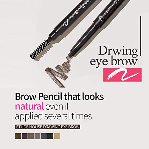Envase ligero de ETUDE Drawing Eye Brow, perfecto para viaje diario.