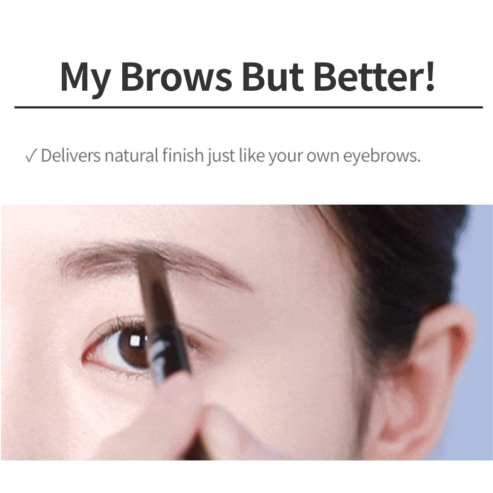 ETUDE Drawing Eye Brow close-up showing precise edges.