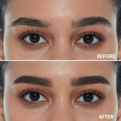 ETUDE Drawing Eye Brow swatch showing even color payoff.